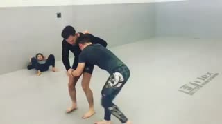Using wrestling to set up triangles by @akbjj Dustin Akbari Brazilian Jiu Jitsu