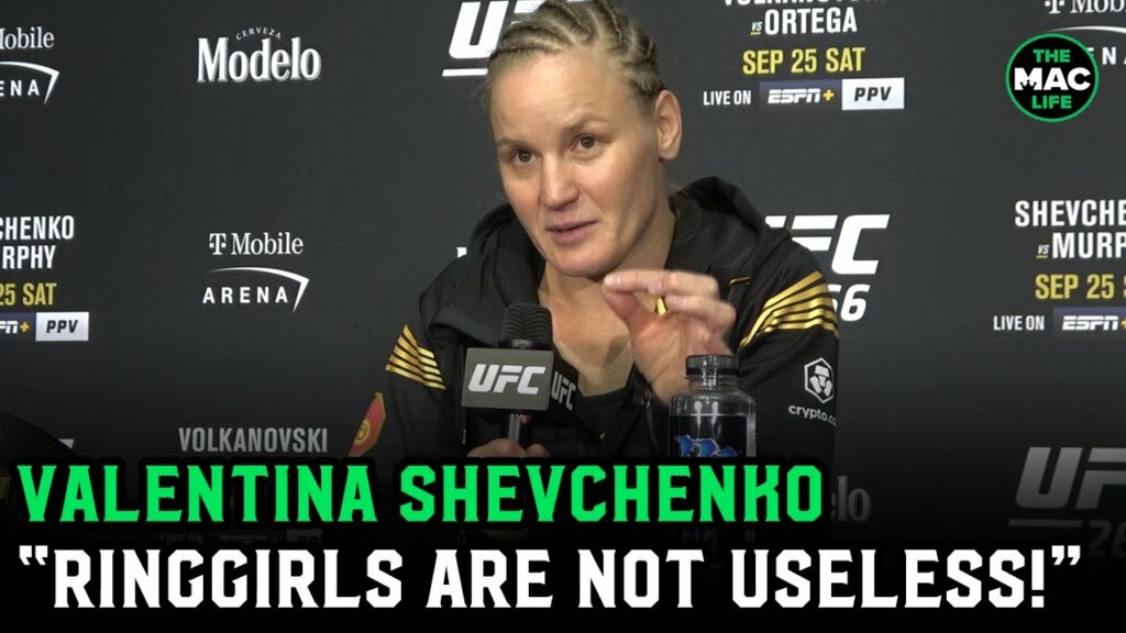 Valentina Shevchenko calls out Khabib: "No one has the right to say ring girls are useless"