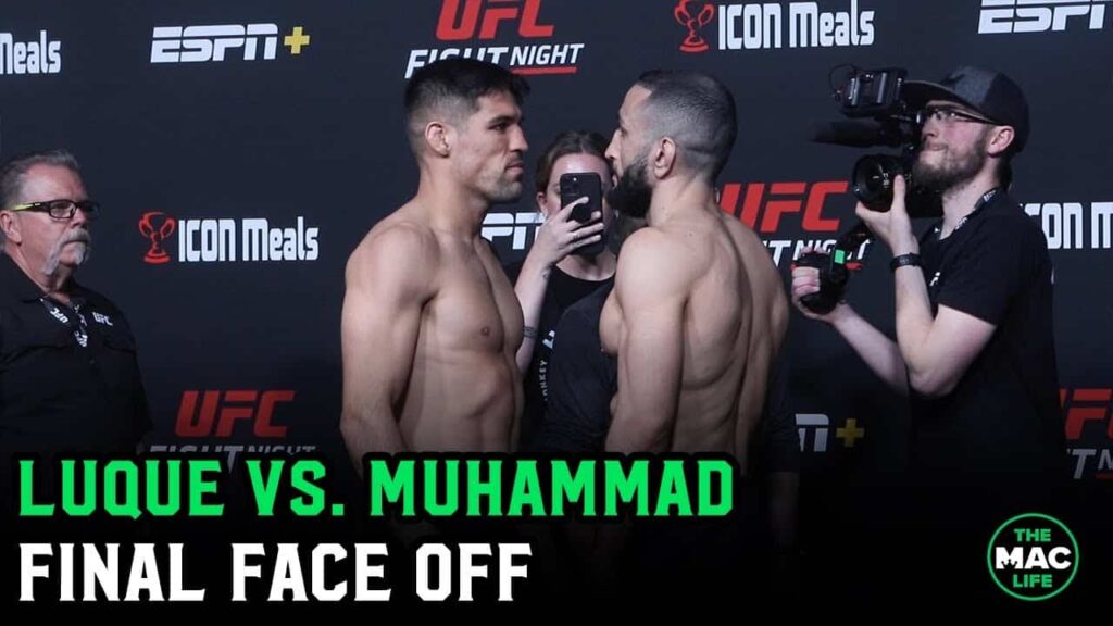 Vicente Luque vs. Belal Muhammad Final Face Off | UFC Vegas 51