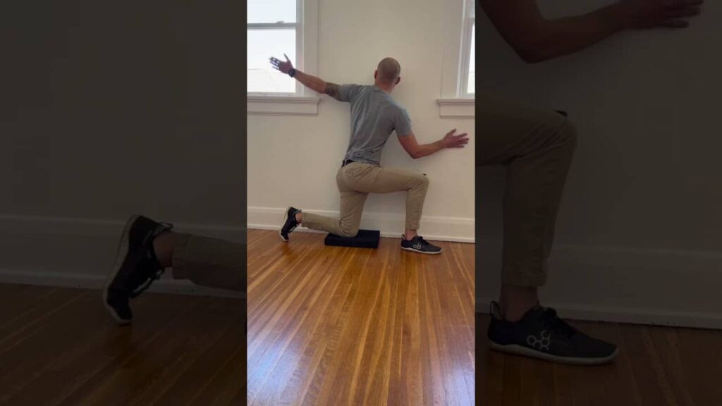 Warm Up Tight Shoulders With Half Kneeling Shoulder Circles #shorts