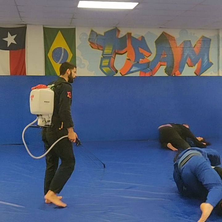 We've decided to start cleaning the mats while your on them. This fine mist kills 99% of fear, enabling you to make rational decisions and be happy. #...