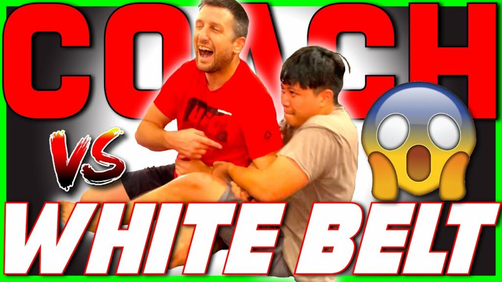 White BELT VS Coach Brian... Flow Roll!