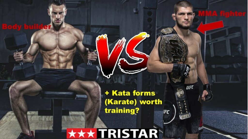 Why most MMA fighters don't look like body builders + Kata forms effective for training mma?