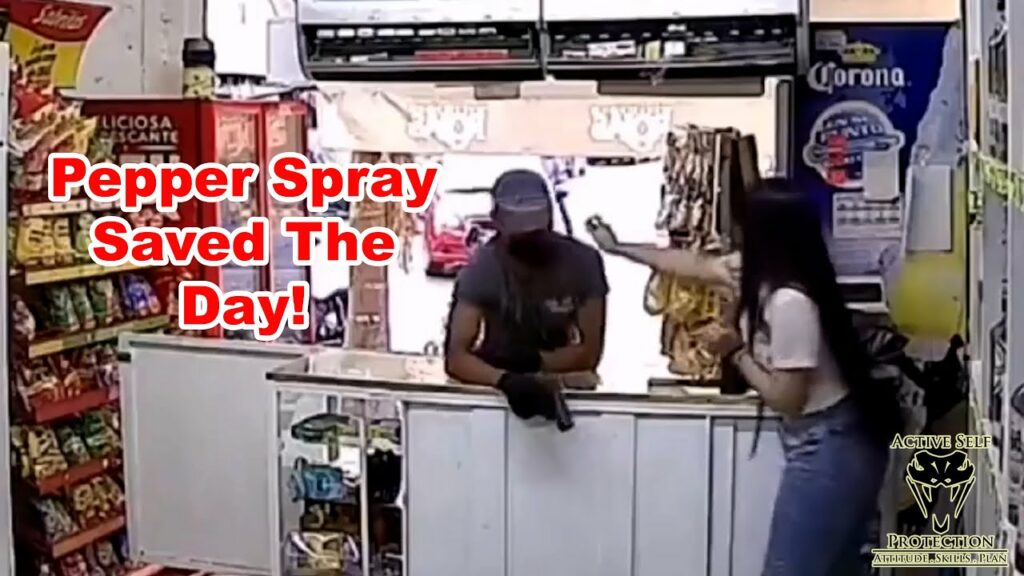 Woman Whips Out The Pepper Spray To Thwart Armed Robbery