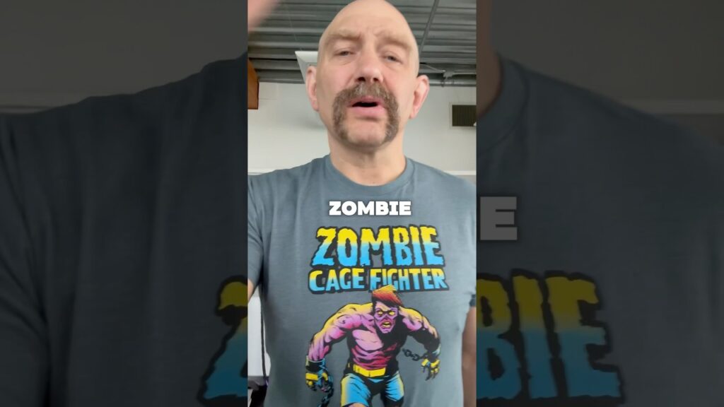 Working out in a Zombie Cage Fighter shirt reminded me of the REAL reason for doing cardio!