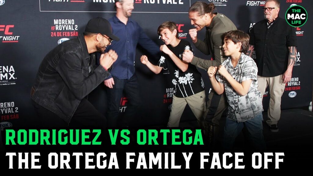 Yair Rodriguez vs. Brian Ortega Face Off (with the Ortega family)