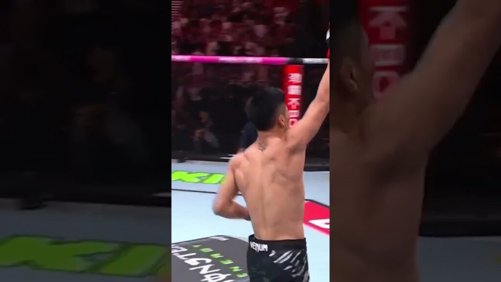 YihZa's fist did not miss π₯ #UFCShanghai