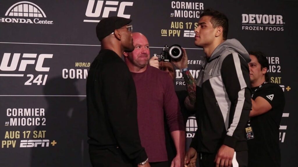 Yoel Romero vs. Paulo Costa Face Off | UFC 241 Media Day