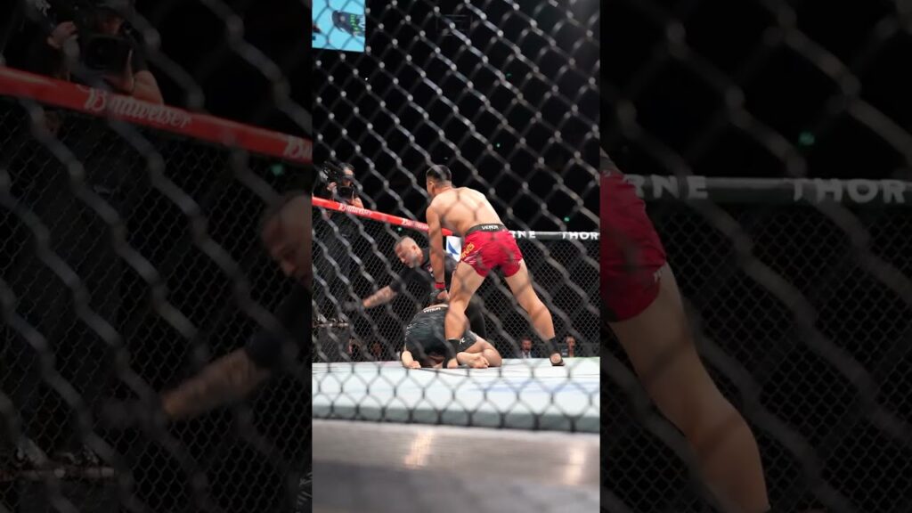 Zhang Mingyang is DANGEROUS 😳 #ufcshanghai