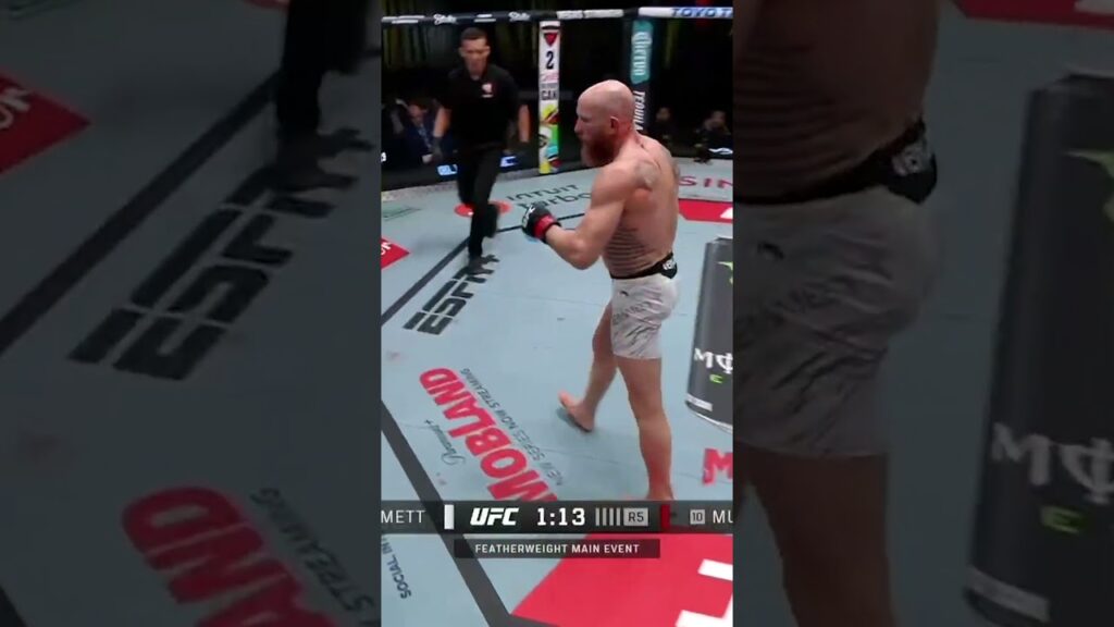 he ALMOST dropped Josh Emmett here 😳 #ufcvegas105