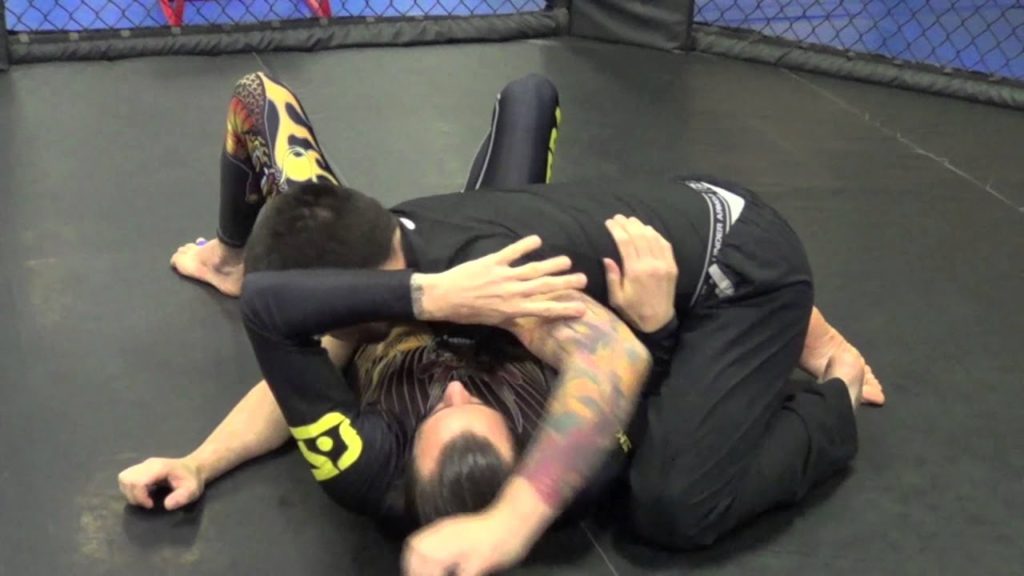 "Leg-lace Americana" from bottom side control - BJJAfter40.com