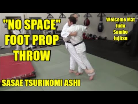 "NO SPACE"  FOOT PROP THROW  SASAE TSURIKOMI ASHI