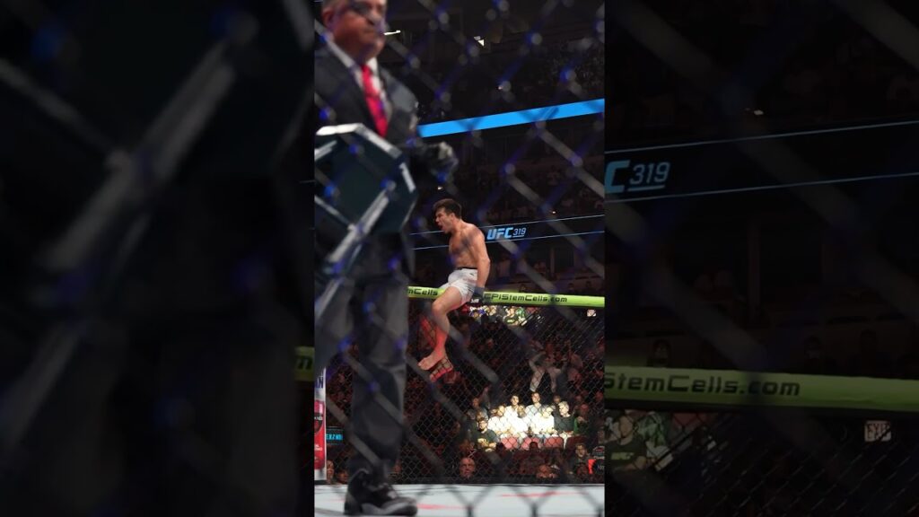 right before the buzzer 😳 #ufc319